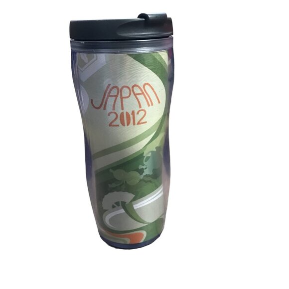 Starbucks 2012 Japan Travel Tumbler with Lid 12 oz. Coffee Tea Hot Cold, Plastic - Picture 1 of 12